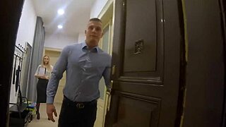 Hunter rents apartment with intimate condition for teen girl.