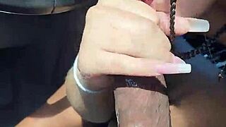 teen sucks big black cock while riding