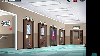 In summertime saga, the sexy super hero shows her big tits