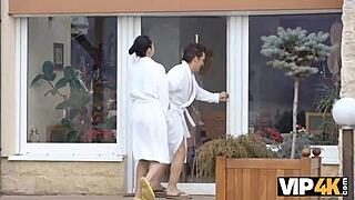 Vip4k features an old guy with a young Russian lover Angie Moon in a private encounter