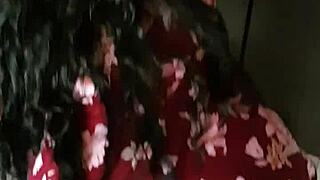 My stepsister cleans while I fuck her hard