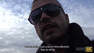 hunt4k redhead banged for cash in front of her boyfriend