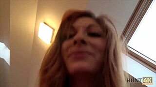 hunt4k redhead banged for cash in front of her boyfriend
