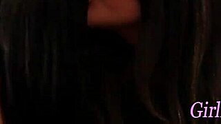 busty lez masturbates her small 18+ tits.