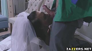 juelz ventura narrates sucking johnny castle's cock in a busy store setting