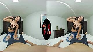 Cute Latina Teen's Big Ass Bedroom Sex in VR