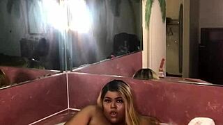 Zaharii Plays With Herself In The Hot Tub