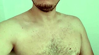 Boy shows off in solo video, uncut bisexual