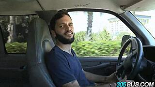 Watch Veronica Rodriguez Suck Those Cocks on the Bus!