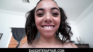 tiny black teen zerella skies seduces in pov