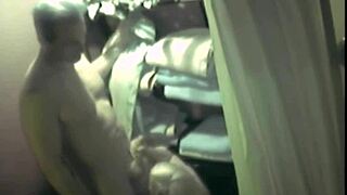 Young Teen Enjoys Intimate Moment With Older Guy In Closet