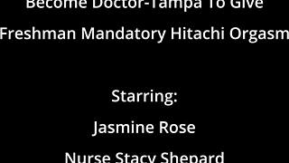 become doctor-tampa gives jasmine rose hitachi orgasms during college physical
