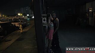 young woman rides toy amid torn clothes and attention