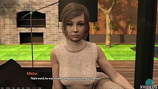 The entrepreneur having fun with dark-haired teen