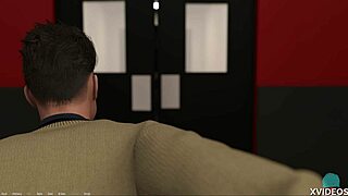 The entrepreneur having fun with dark-haired teen