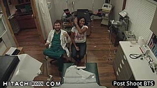 Freshman Tori Sanchez Gets Hitachi Magic Wand Orgasms by Doctor Tampa During Physical for College at Hitachihoescom
