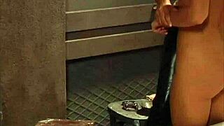 gorgeous lesbian teen slave bathed by dominant madame in intriguing bdsm scene