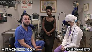 Freshman Rina Arem Experiences Hitachi Magic Wand Orgasms By Doctor Tampa During Physical For College At Hitachihoescom