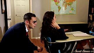 Gorgeous Teen 18+ Rides Cock After Classes