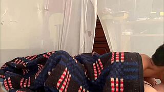 She BOUNCES her HUGE tits wildly in the scene