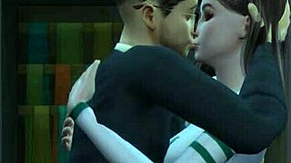 Petite Teen Cheerleader Fucks Hot Art Professor in Sims 4 Episode 2