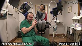 Physical where female patient cums hard on doctor’s cock