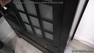 Girl Achieves Orgasm from Blowjob XXX with Suspended Step Sis