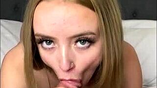 Tiny Blonde Maria Kazi COULDN'T WAIT TO FUCK on Camera