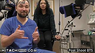 Exclamatory-Provocative Freshman Yasmine Woods Gets Hitachi Orgasms! Doctor Tampa Works Magic Wand During College Physical At Hitachihoes.com