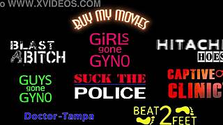 Freshman Adrianna Fox casually gets orgasms from doctor in Tampa using Hitachi wand