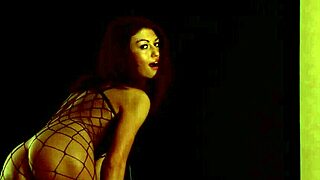 A filthy yet classy Russian model fingers herself in fishnets