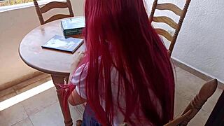 Uncle's Obsession Interrupts Niece's Task For Anal Sex With Sexy Mexican Teen