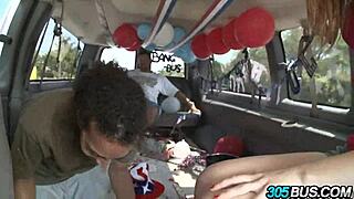 redhead babe delila darling gets fucked for cash in the car