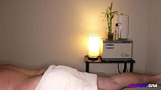 She gives a blowjob right after the deep tissue massage