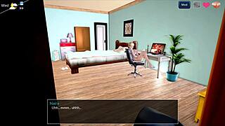 At the gym, I cum a big load into my teen 18+ roommate's mouth, her ass bouncing as she swallows every drop.