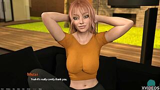 Sexy Entrepreneur Teases In Thin Panties With Big Tits