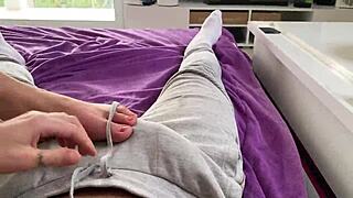 I Stroke His Thick Cock With My Hands, Feeling Every Vein Up Close