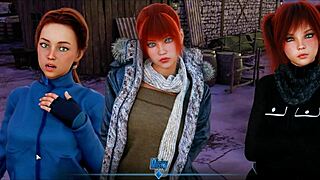 This teen does double anal homework with big tits