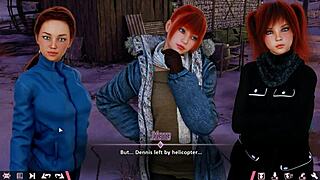 This teen does double anal homework with big tits