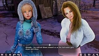 This teen does double anal homework with big tits