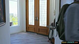 Young latina teen performs blowjob and gets fucked in close up