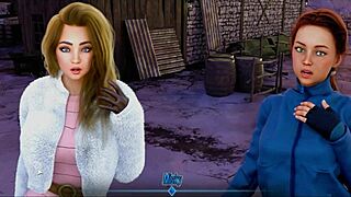 This teen does double anal homework with big tits