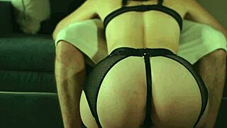 Aesthetic encounter with a tanned brunette in doggystyle and riding positions.