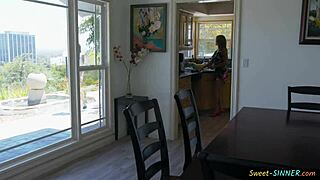 Young latina teen performs blowjob and gets fucked in close up