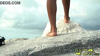 On beat2feetcom, a pair of dirty feet goats in high heels