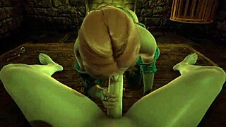 in the witcher world, triss the redhead licks you passionately in this pov scene