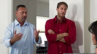 slutty asians jade kimiko and clara trinity flash tits at party before hard banging with ryan and peter