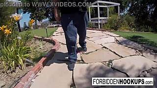 Delivery driver picks up step sister for a ride