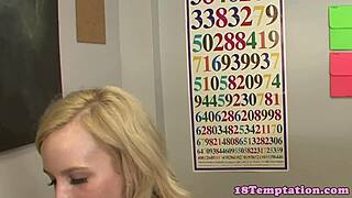 Stepsister Jerks And Sucks Cock In Class