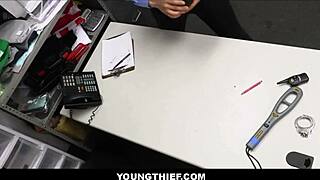 Cute Skinny Blonde Shoplifter Emma Rosie Strips